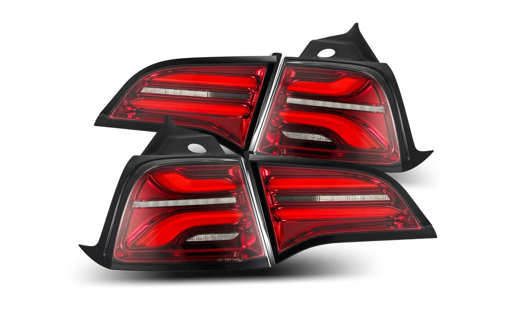 Alpharex PRO-Series LED Tail Lights (Red Smoke) For Tesla Model Y