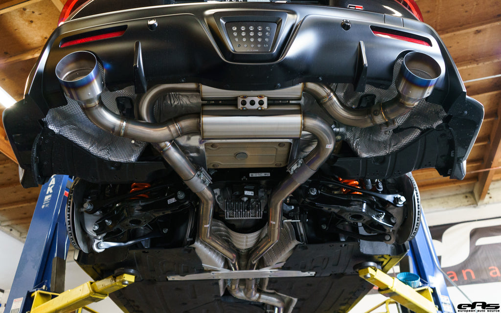 Toyota GR Supra - HKS Dual Hi-Power Titanium Tip Catback Exhaust