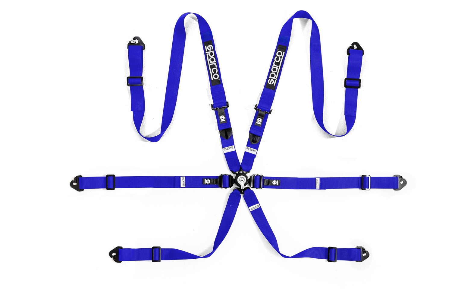 Sparco - H-2 Competition 2" 6-Point Pull-Down Harness (Steel Adjuster)
