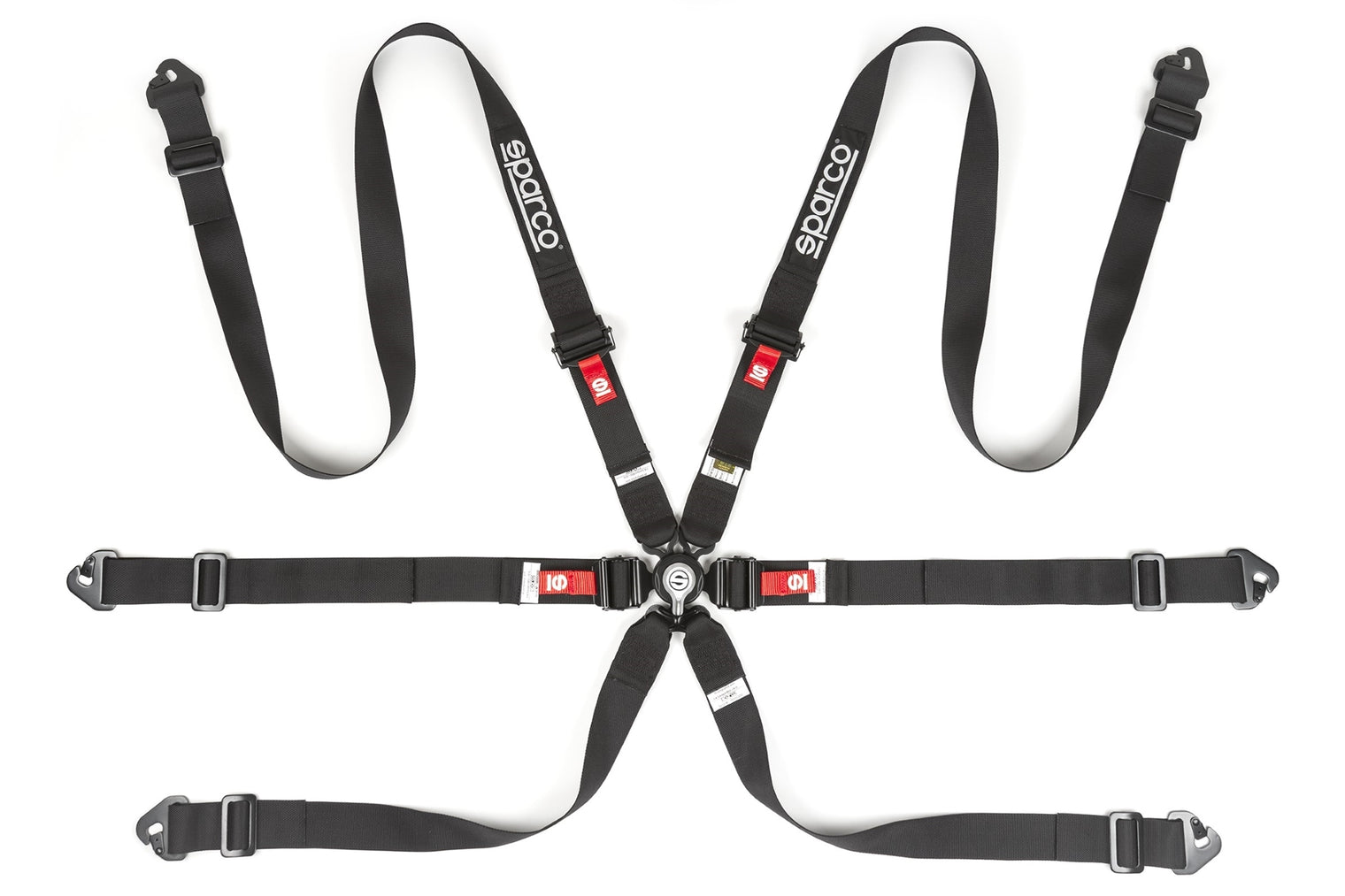 Sparco - H-2 Competition 2" 6-Point Pull-Down Harness (Aluminum Adjuster)