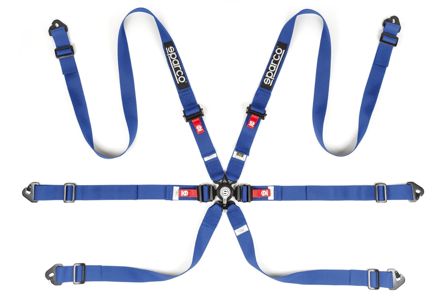Sparco - H-2 Competition 2" 6-Point Pull-Down Harness (Aluminum Adjuster)