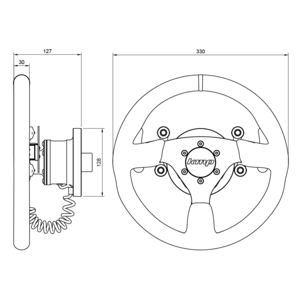 KMP - Clubsport Racing Steering Wheel - BMW F8X M2/M3/M4 (6MT)