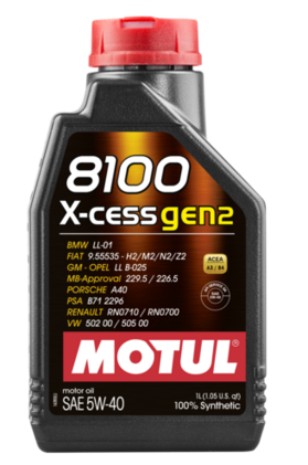 Motul - 8100 X-CESS Gen2 Synthetic Motor Oil - 5W40