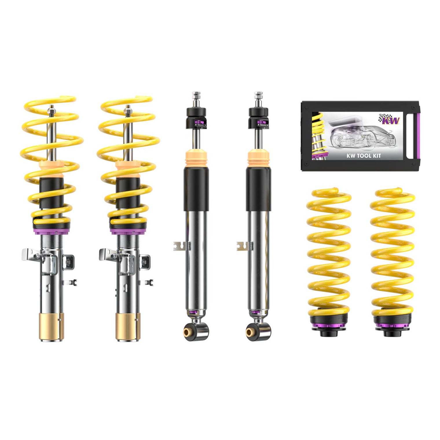 KW Suspensions - V3 Levelling Coilover Kit - Tesla Model 3 Highland