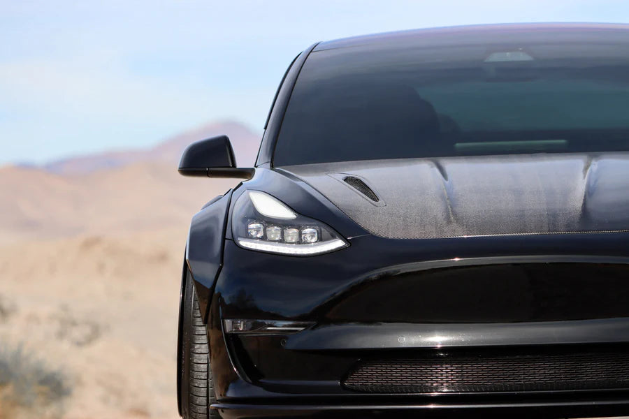Alpharex - NOVA-Series LED Projector Headlights Alpha Black - Tesla Model 3/Model Y