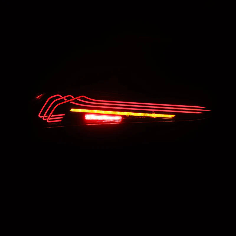 Alpharex - CSL Laser Style LUXX-Series LED Tail Lights (Black)  - Toyota GR Supra