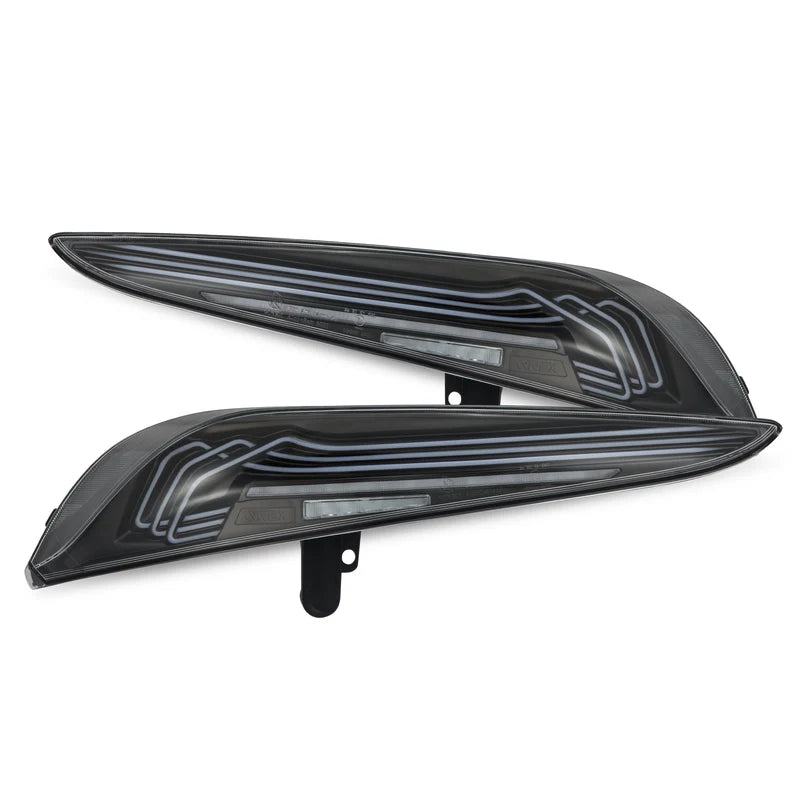 Alpharex - CSL Laser Style LUXX-Series LED Tail Lights (Black)  - Toyota GR Supra