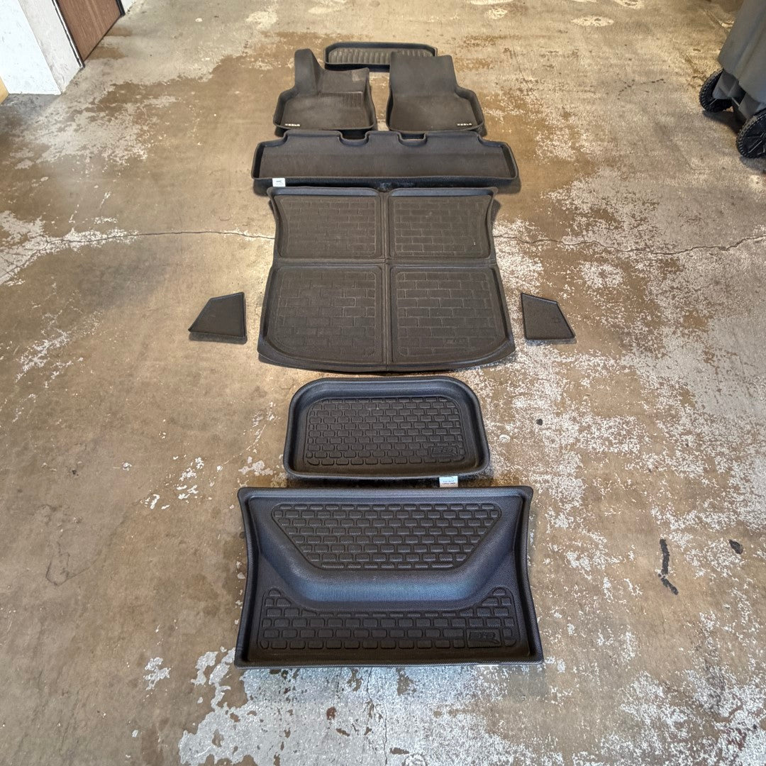 3D Maxpider - Kagu All Weather Perfect Fit Floor Liner/Frunk/Cargo Set (9pcs) - Tesla Model Y (USED)