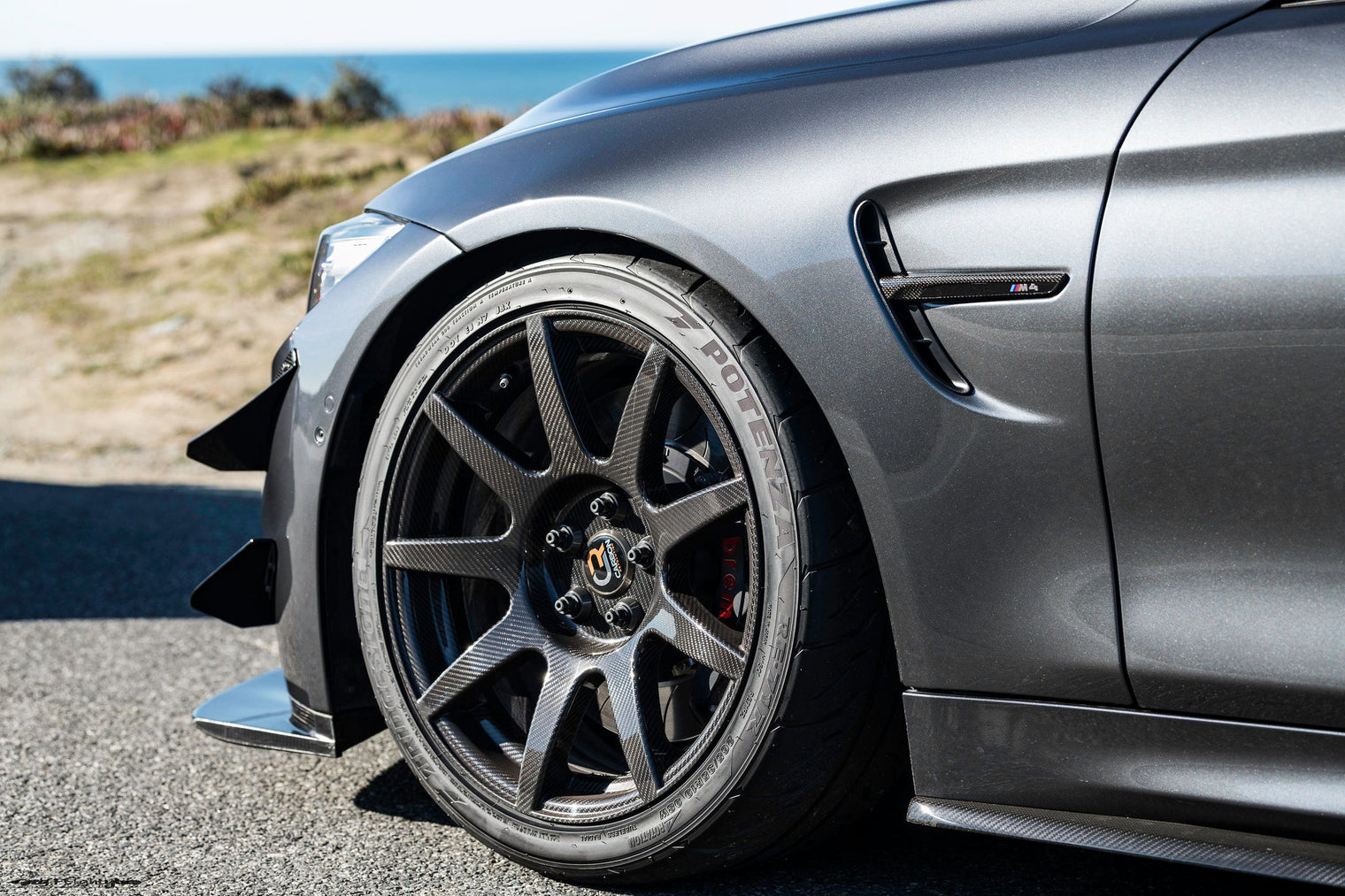 iND f8x m3 m4 carbon fiber side marker set - iND Distribution