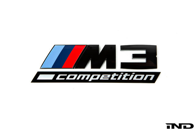 iND f80 m3 competition gloss black trunk emblem - iND Distribution
