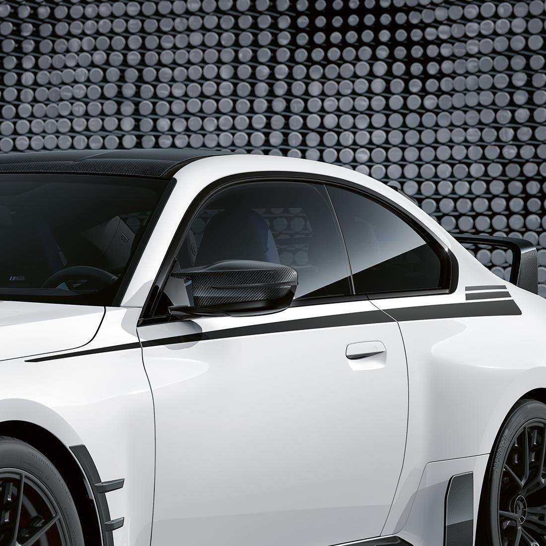 2 PCS Car Sticker For BMW M Performance Auto Bumper Decal White Black  Limited Vi