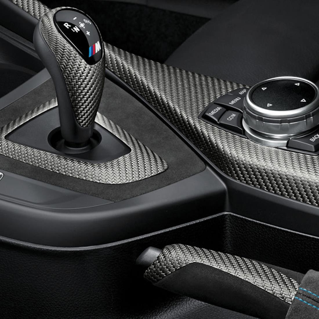 Genuine BMW - M Performance Carbon Fiber and Alcantara Double-Clutch Transmission Interior Equipment Kit  - BMW F87 M2