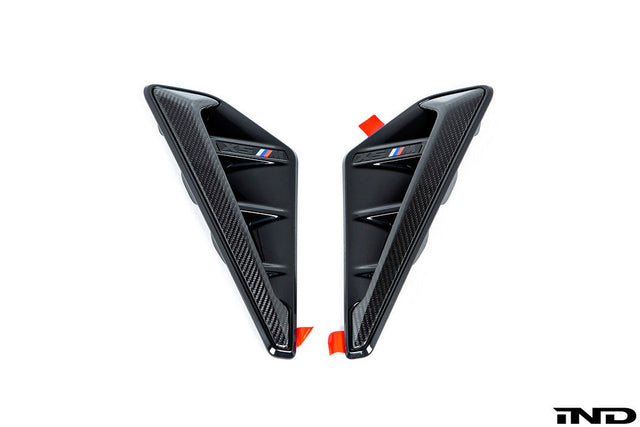 IND F95 Pre-LCI X5M Carbon Side Grille Set