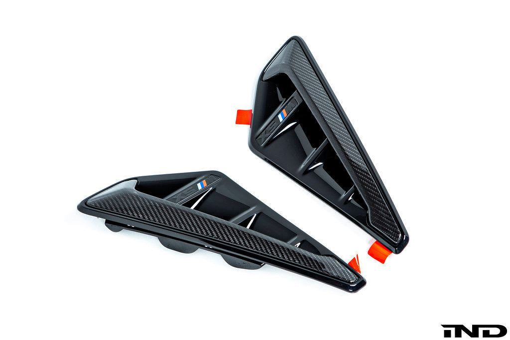 IND F95 Pre-LCI X5M Carbon Side Grille Set