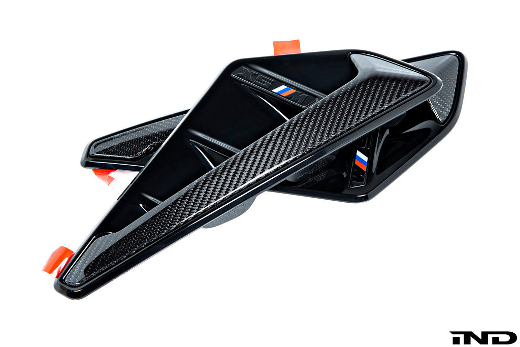 IND F95 Pre-LCI X5M Carbon Side Grille Set