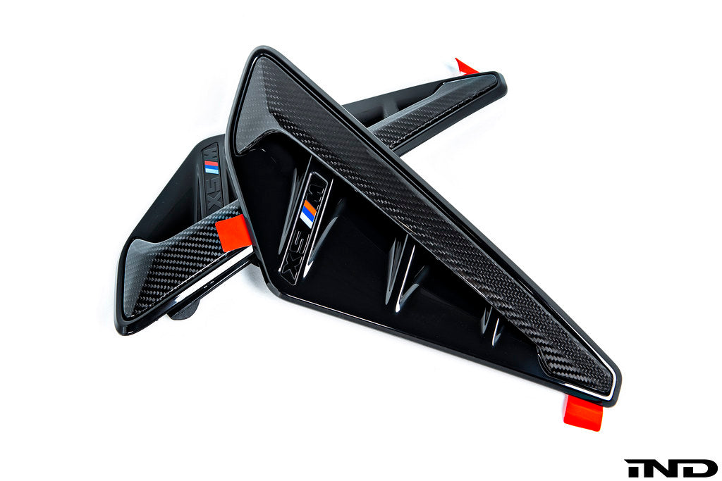 IND F95 Pre-LCI X5M Carbon Side Grille Set