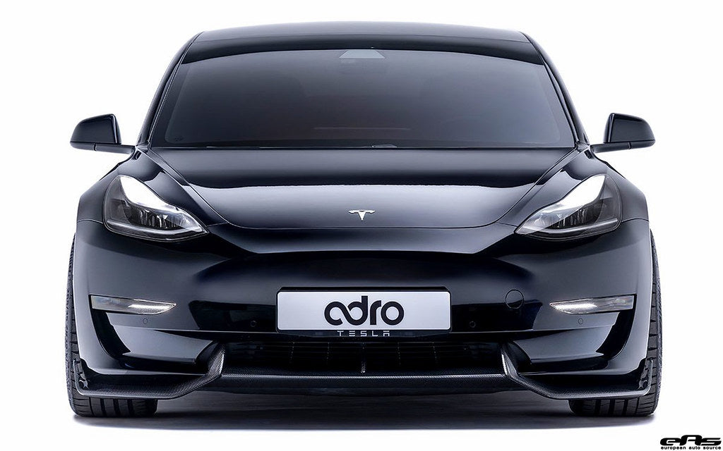 ADRO - Premium Prepreg V2 Carbon Fiber Front Lip - Tesla Model 3
