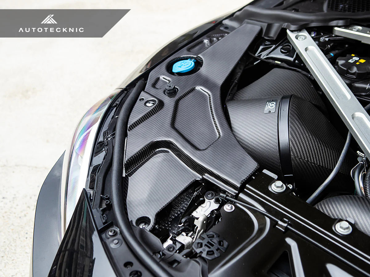AutoTecknic Dry Carbon V2 Engine Bay Trim Set - BMW G87 M2