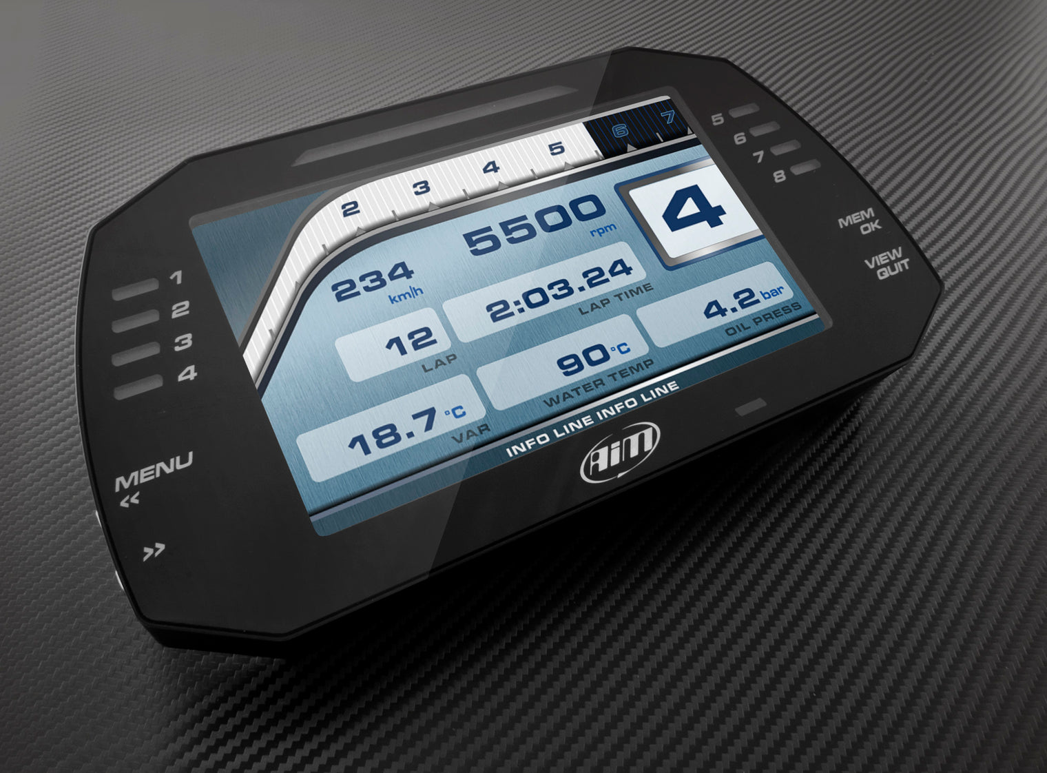 AIM - MXG 1.3 TFT Dash Logger (7.0")