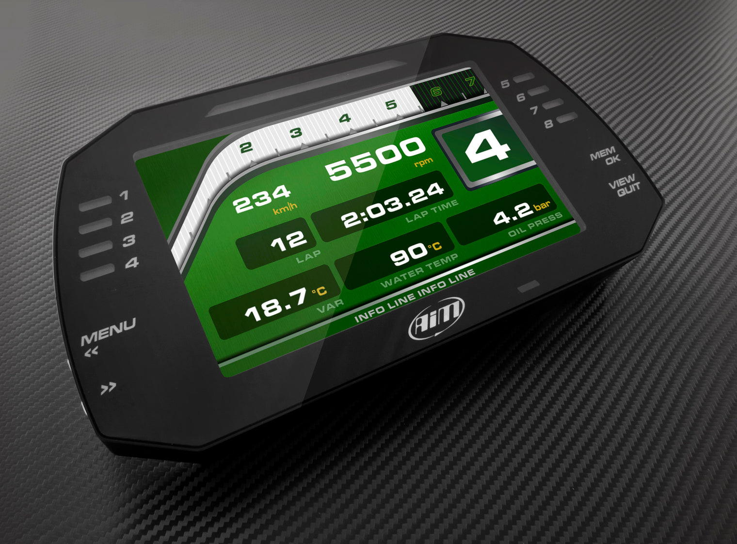 AIM - MXG 1.3 TFT Dash Logger (7.0")