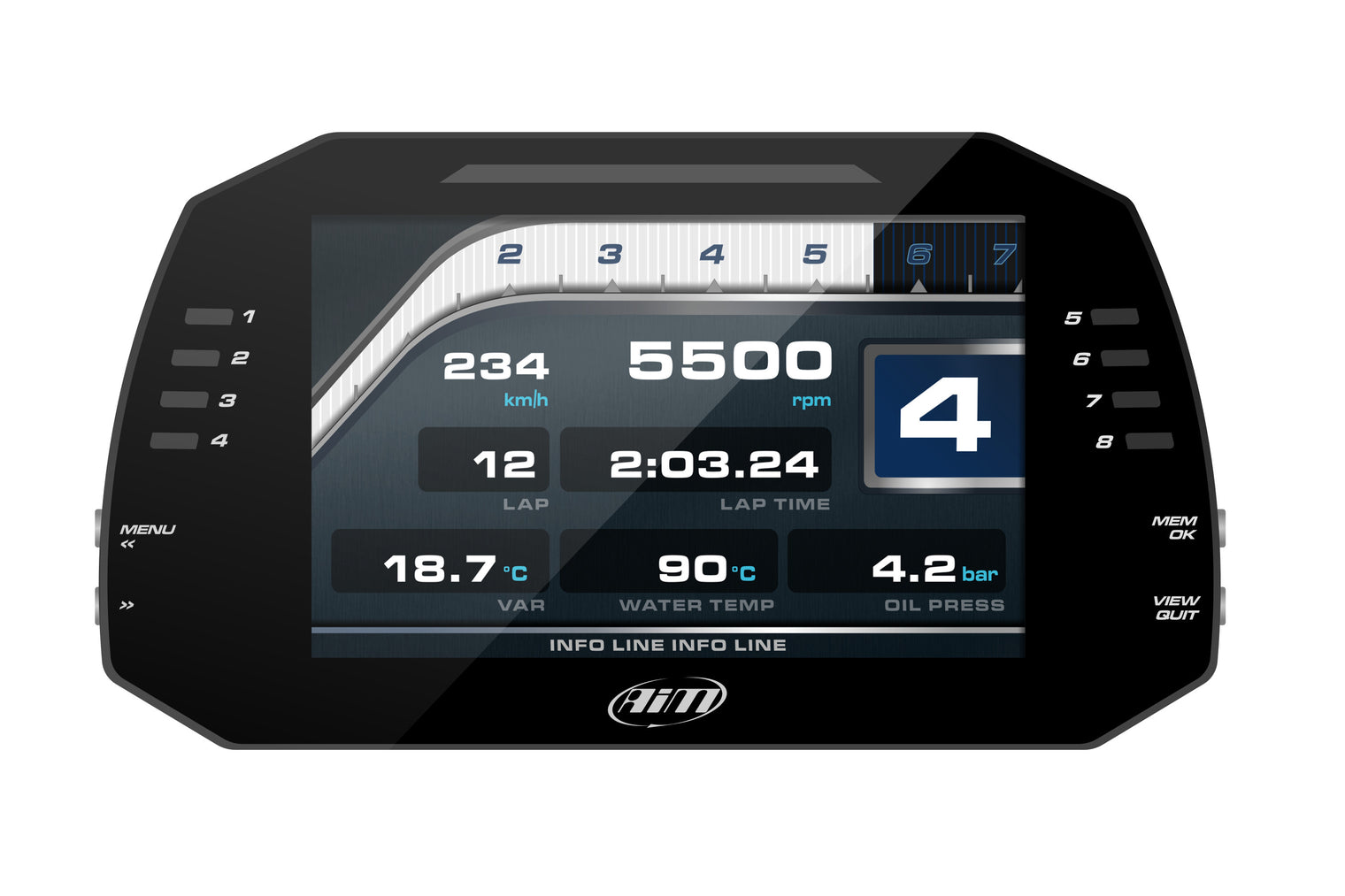 AIM - MXG 1.3 TFT Dash Logger (7.0")