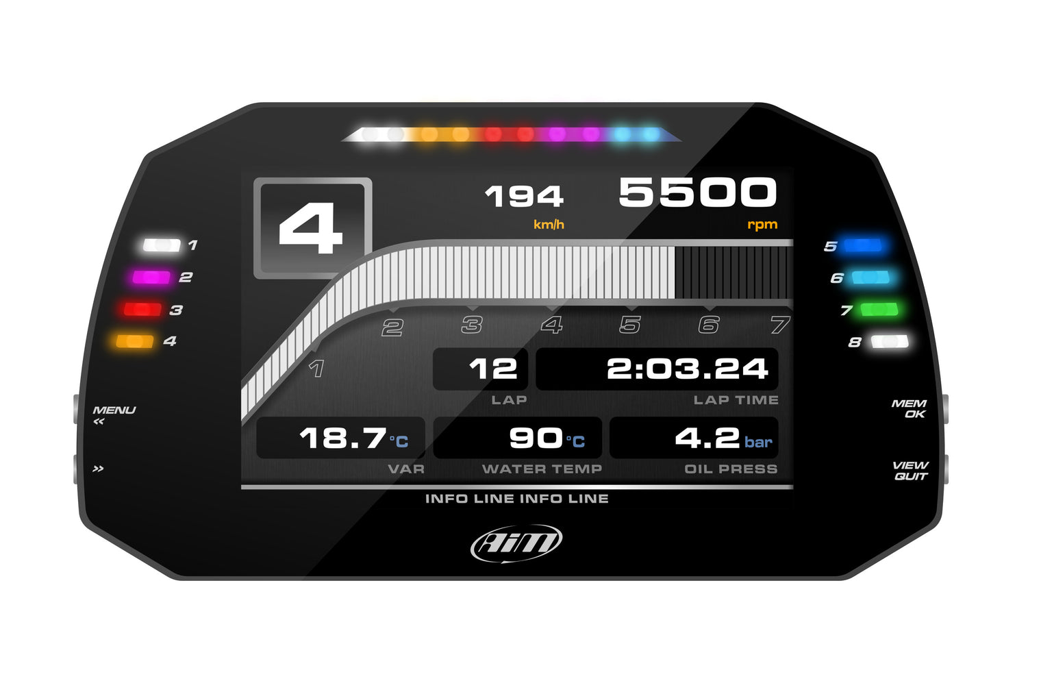 AIM - MXG 1.3 TFT Dash Logger (7.0")