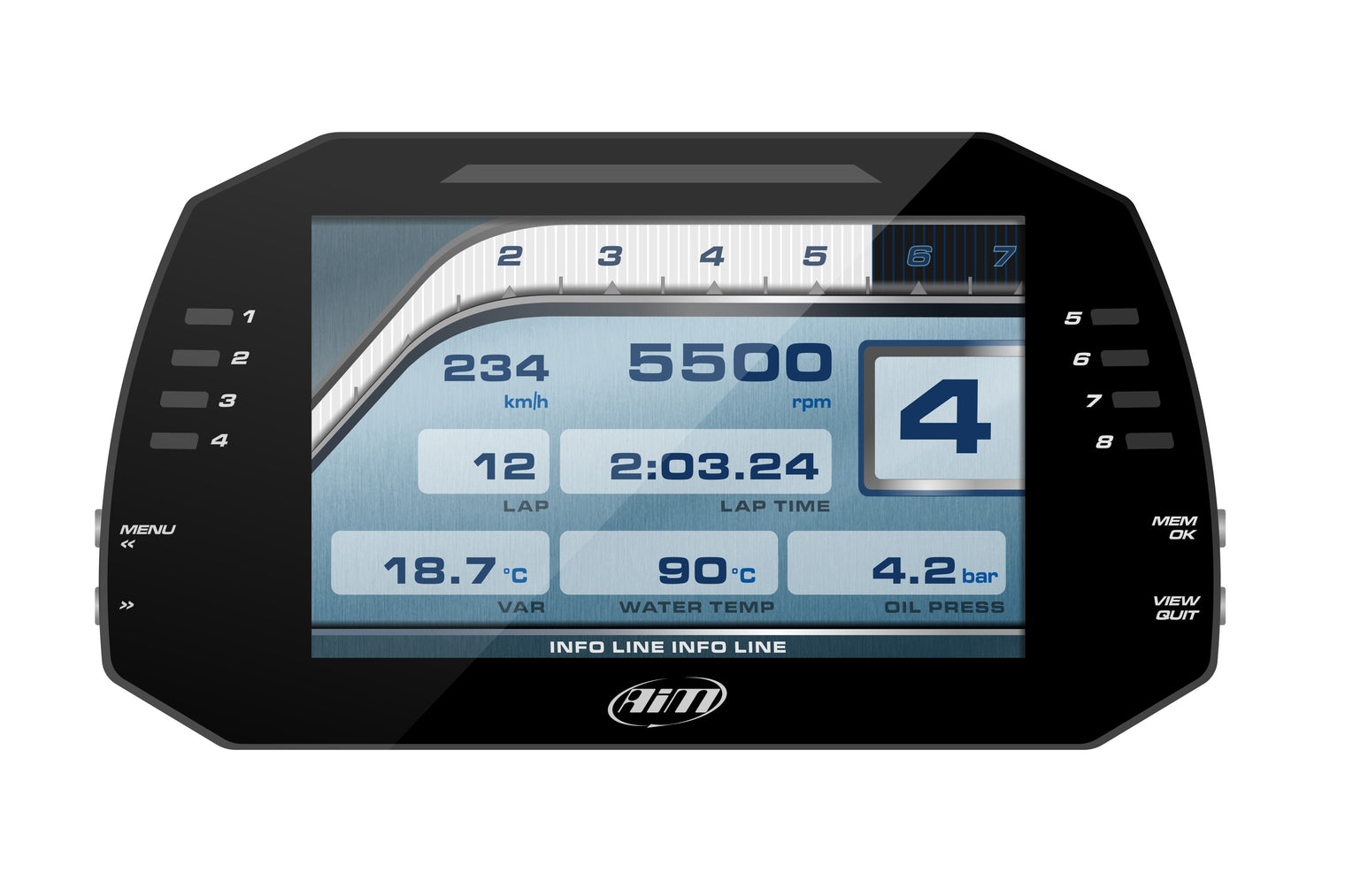 AIM - MXG 1.3 TFT Dash Logger (7.0")