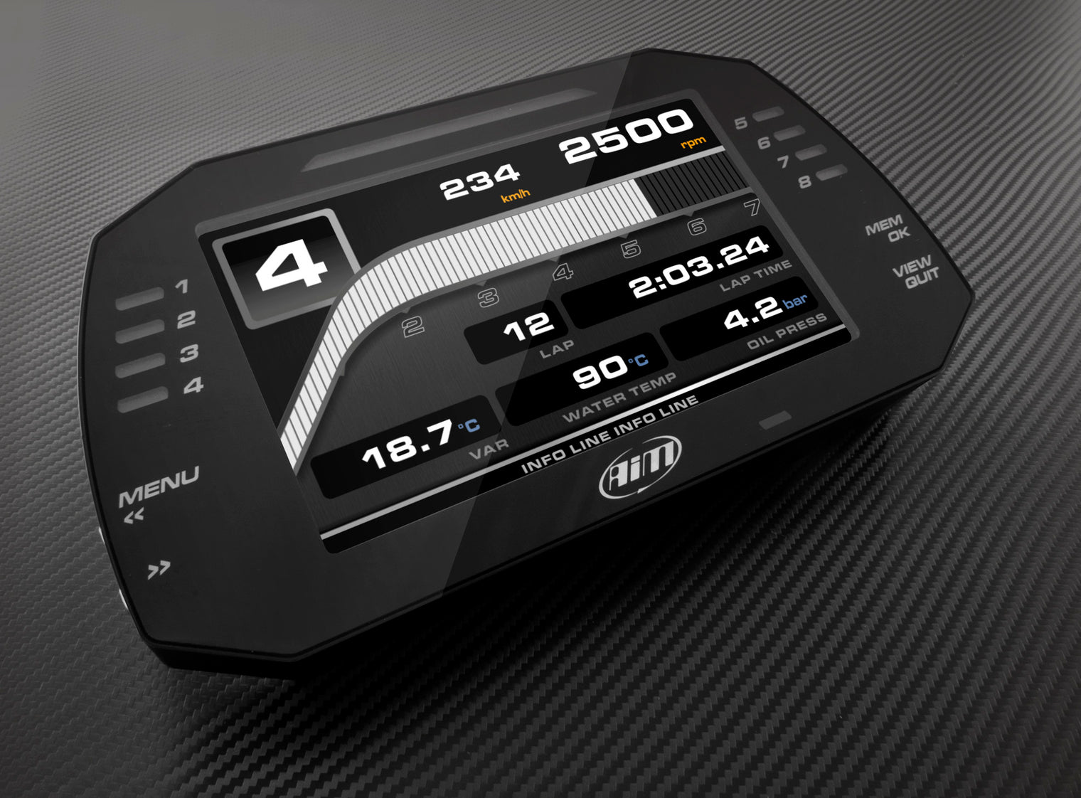 AIM - MXG 1.3 TFT Dash Logger (7.0")