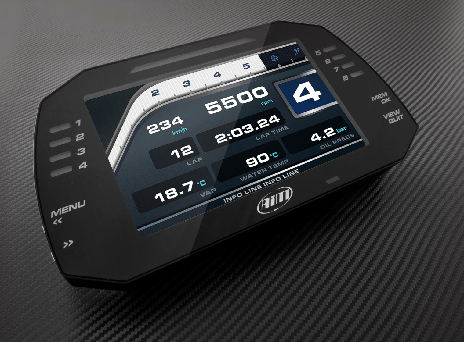 AIM - MXG 1.3 TFT Dash Logger (7.0")