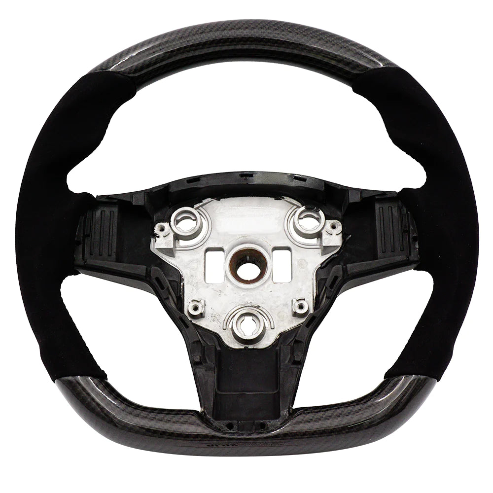Blox Racing - Carbon/Alcantara Steering Wheel - Tesla Model 3/Model Y
