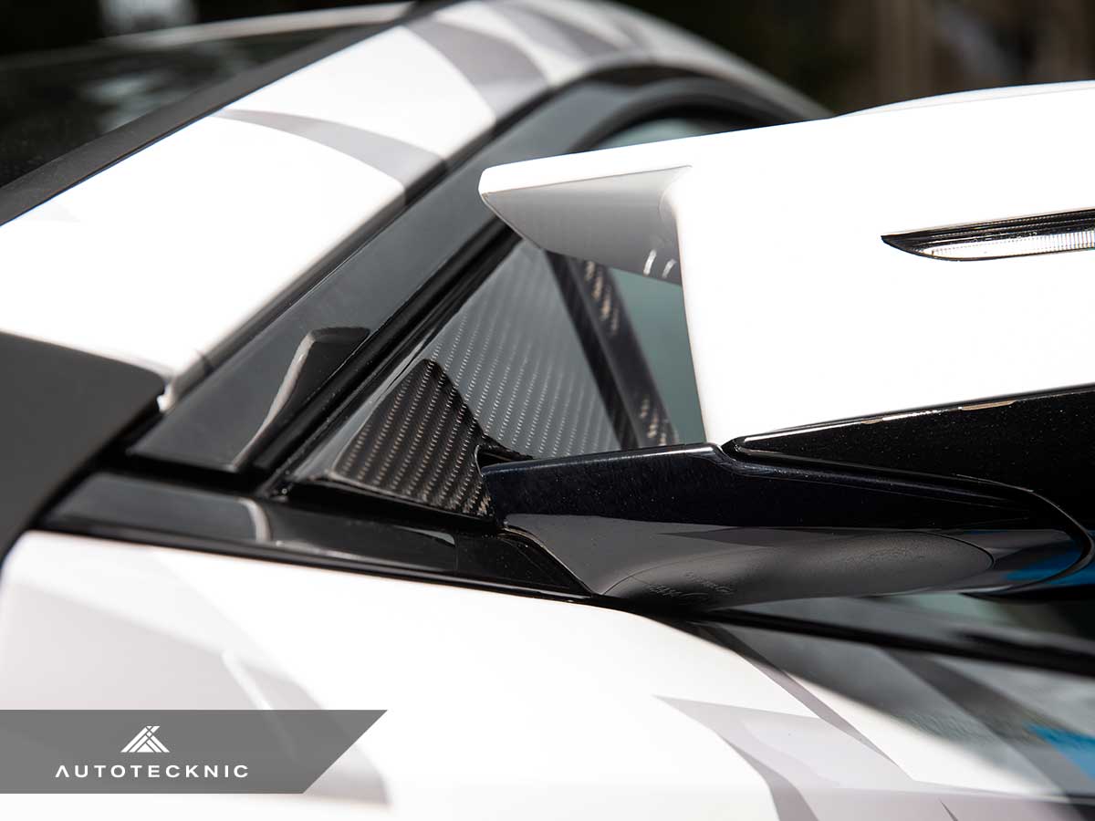 AutoTecknic - Dry Carbon Side Mirror Wind Deflector Set - BMW G87 M2