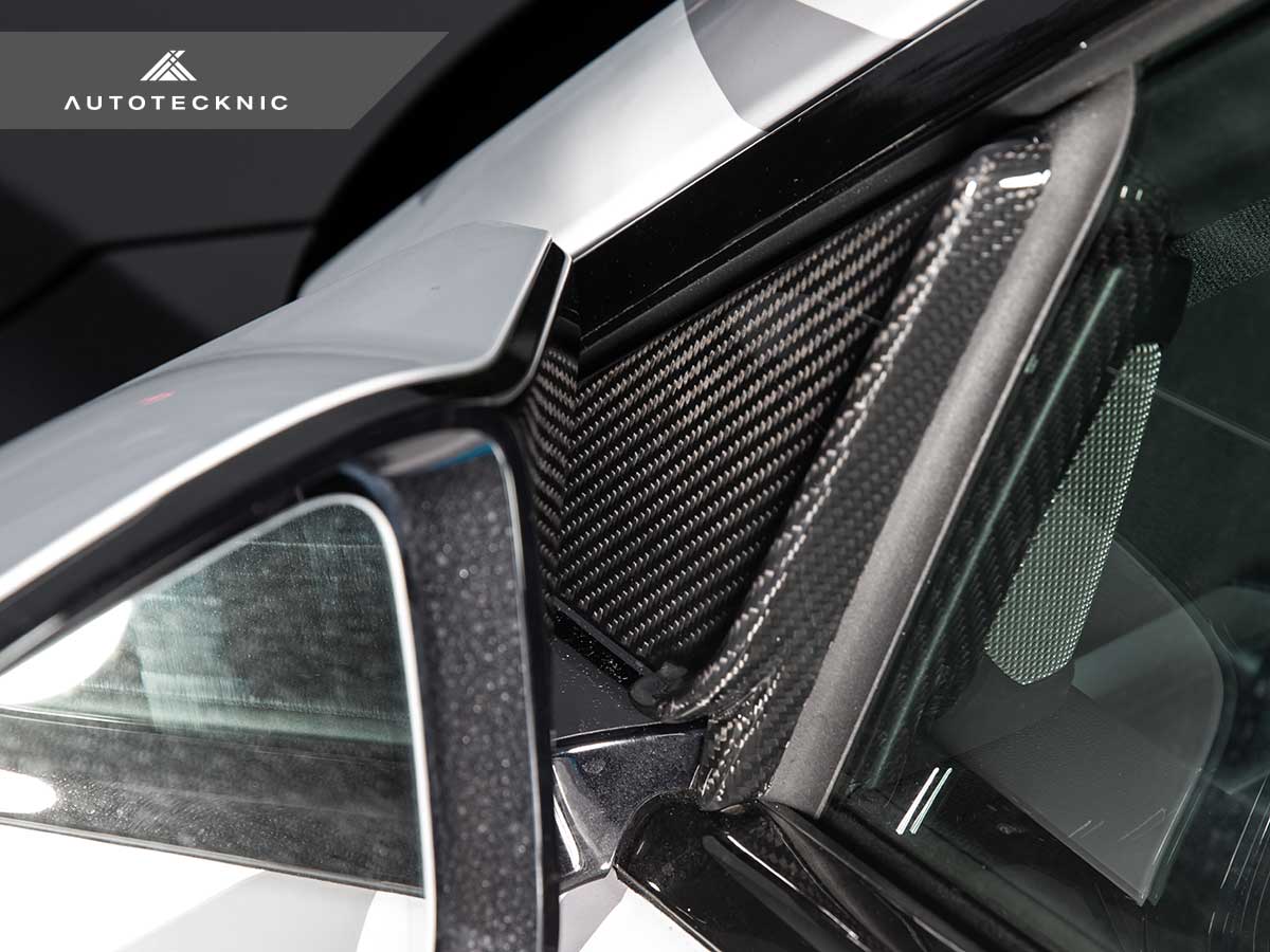 AutoTecknic - Dry Carbon Side Mirror Wind Deflector Set - BMW G87 M2