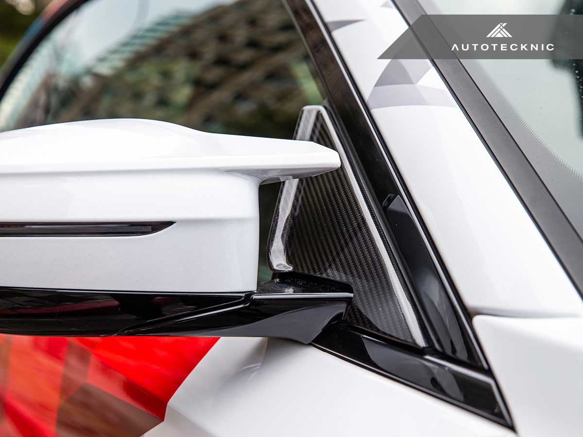 AutoTecknic - Dry Carbon Side Mirror Wind Deflector Set - BMW G87 M2