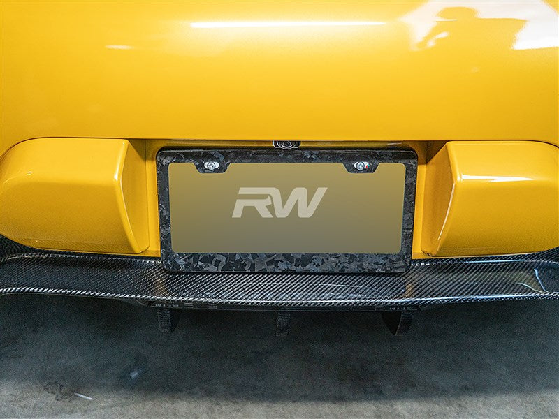 RW Carbon - Forged Carbon Fiber License Plate Frame