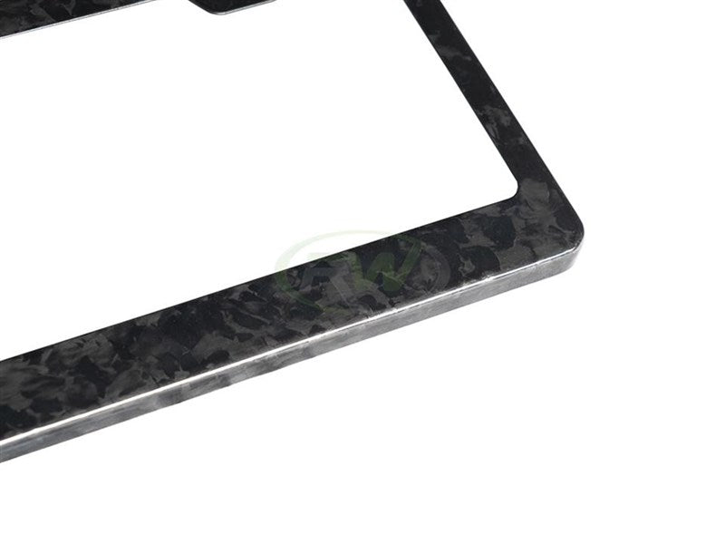 RW Carbon - Forged Carbon Fiber License Plate Frame