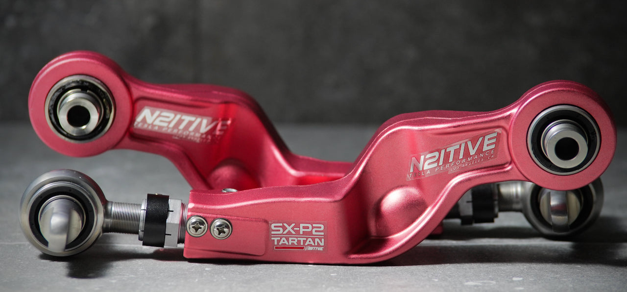 N2itive - ARTAN SX-P2 Forged Adjustable Rear Upper Camber Arms - Tesla Model S/Model X Plaid