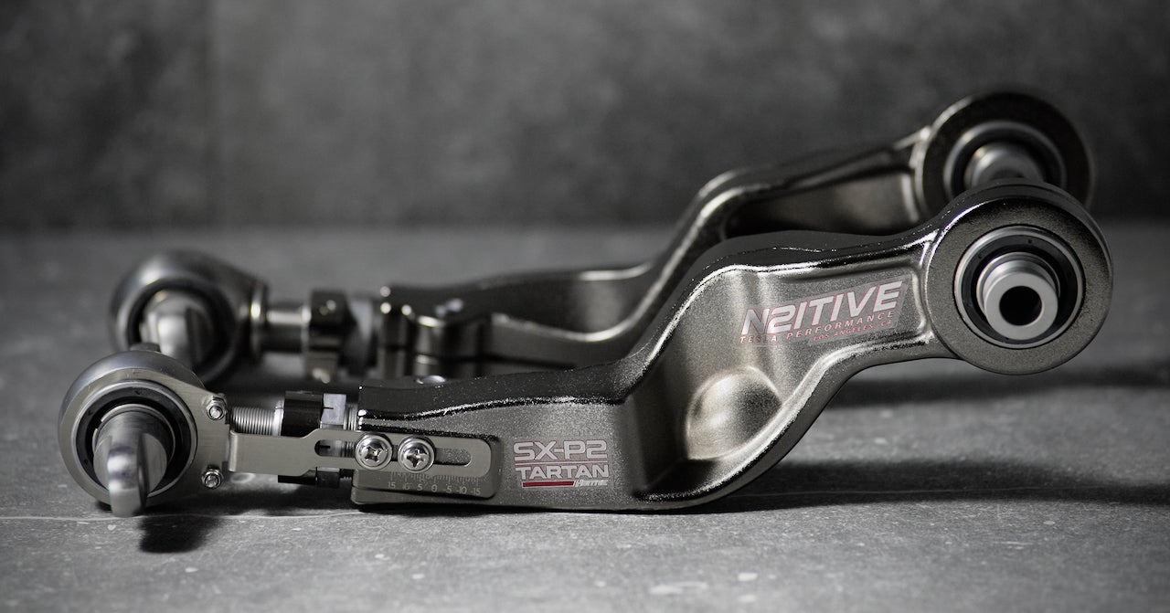 N2itive - ARTAN SX-P2 Forged Adjustable Rear Upper Camber Arms - Tesla Model S/Model X Plaid