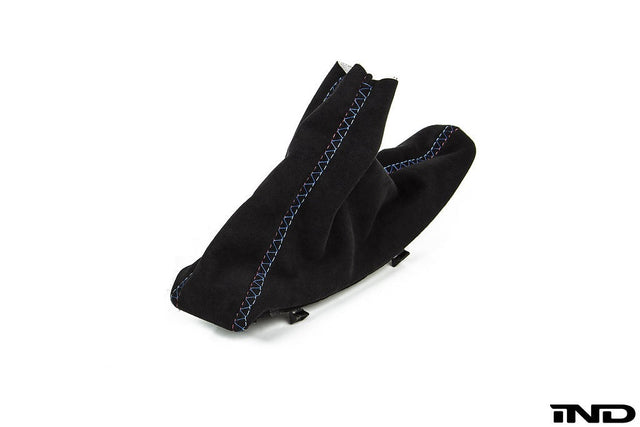 IND E9X M3 Tri-Color Stitched Alcantara E-Brake Boot - LHD