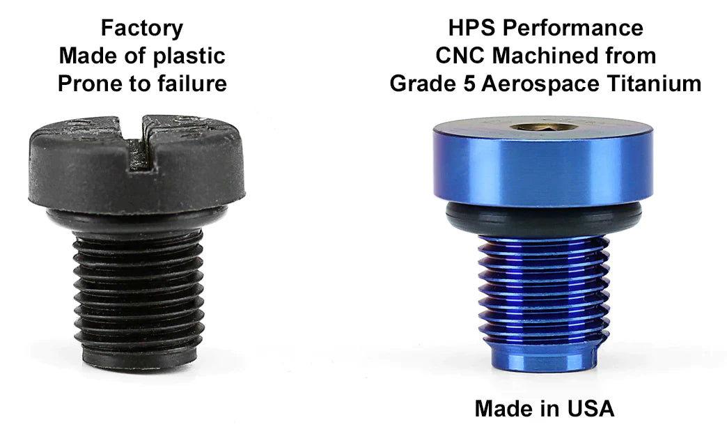 HPS Performance - Titanium Coolant Bleed Screw - BMW