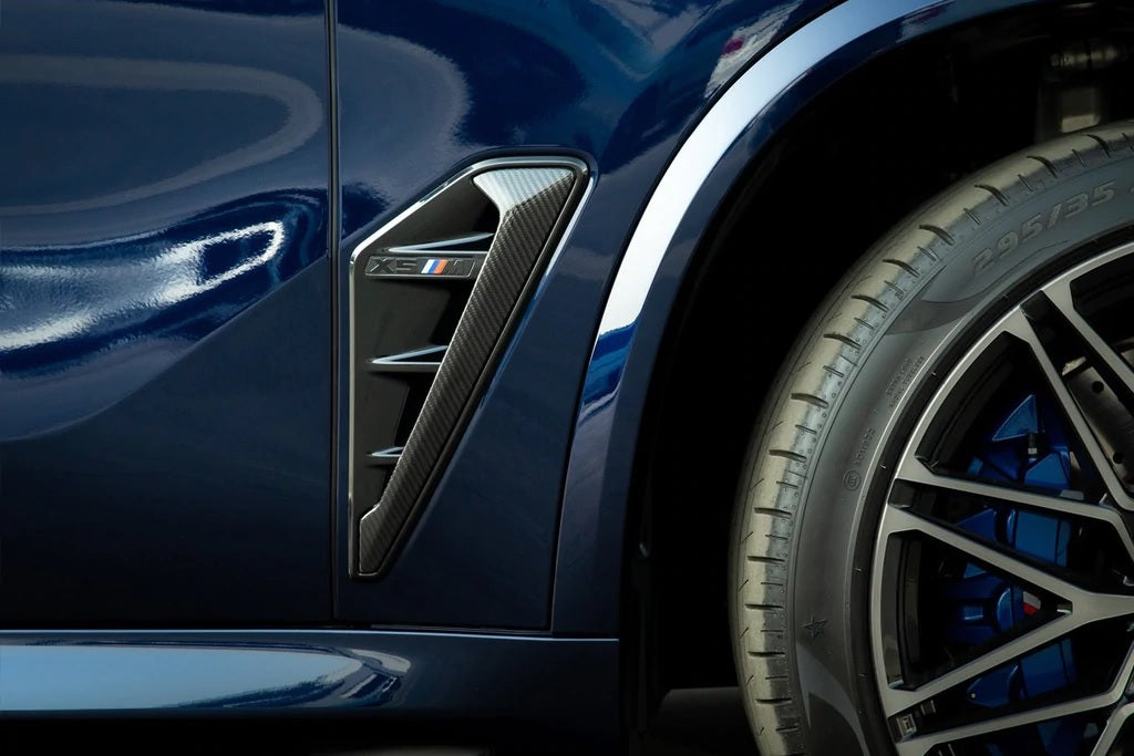 IND F95 Pre-LCI X5M Carbon Side Grille Set