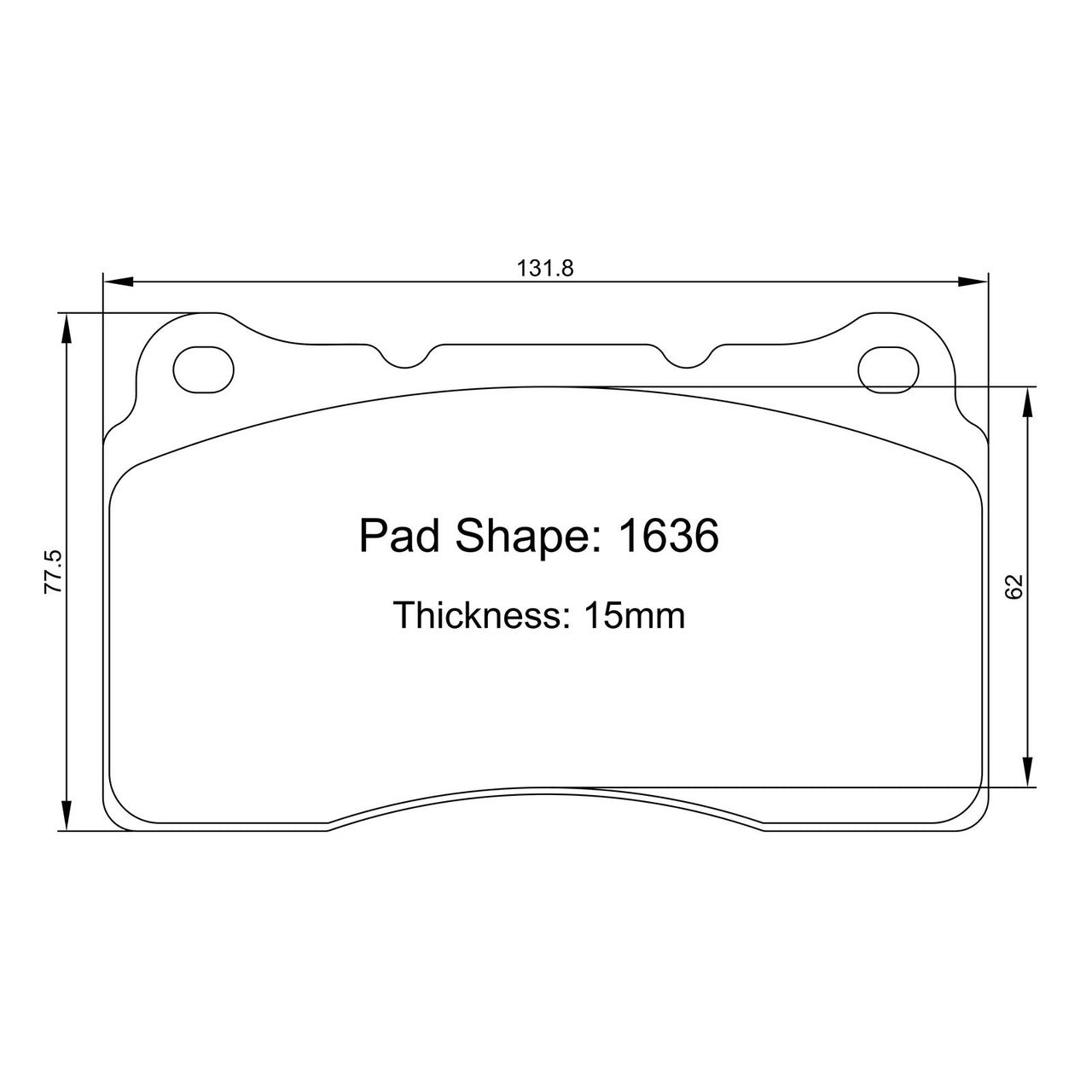 Paragon Performance - PBP16XX Front/Rear Brake Pads - Tesla Model 3/Model Y