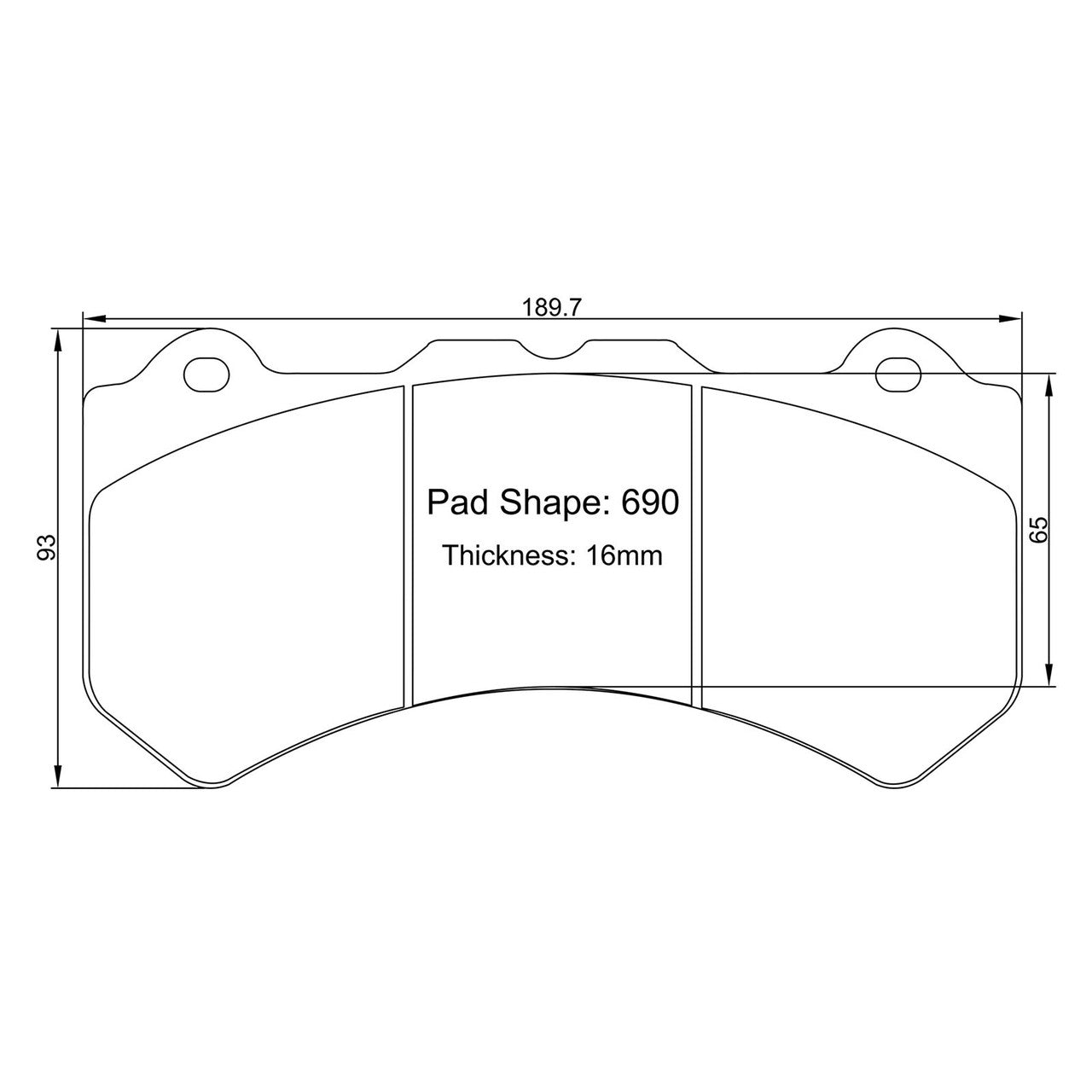 Paragon Performance - Brake Pads - Alcon calipers