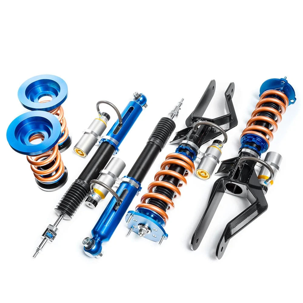 Unplugged Performance - Pro Race Coilover Set w/External Reservoir & Race Valving - Tesla Model 3