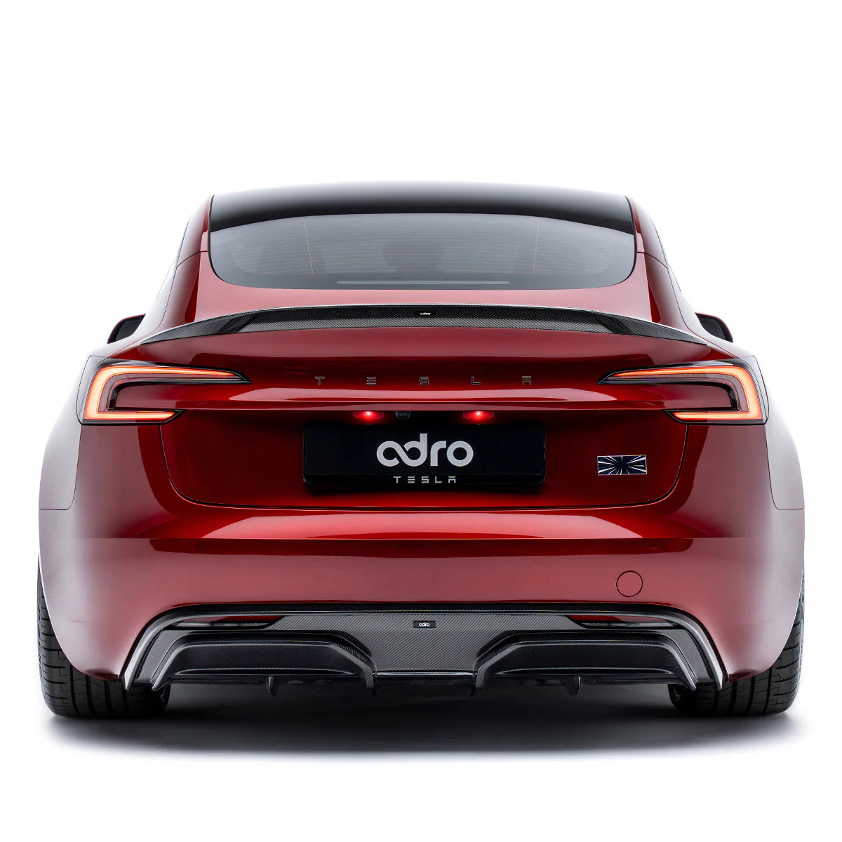 ADRO - Premium Prepreg Carbon Fiber Rear Diffuser - Tesla Model 3 Highland Performance