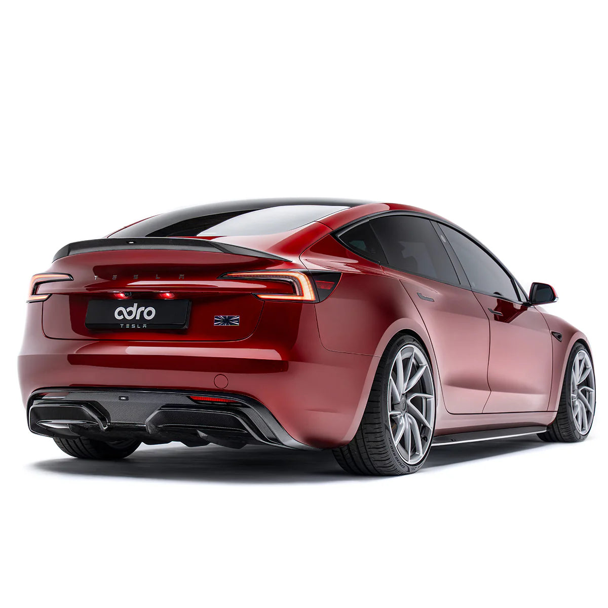 ADRO - Premium Prepreg Carbon Fiber Rear Diffuser - Tesla Model 3 Highland Performance