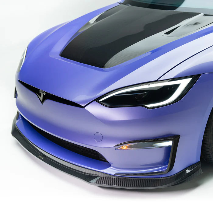 Vorsteiner - VRS Carbon Fiber Add-On Bumper Flares - Tesla Model S Plaid