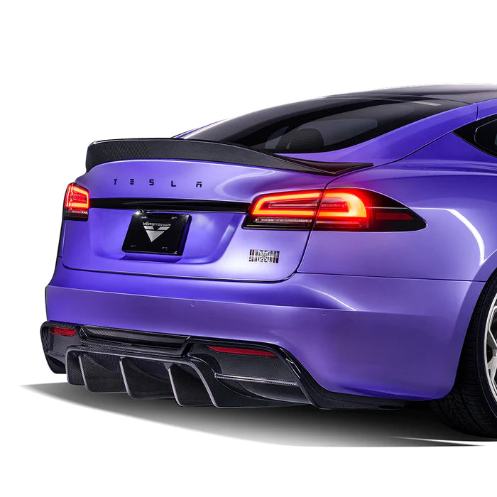 Vorsteiner - VRS Carbon Fiber Rear Diffuser - Tesla Model S Plaid