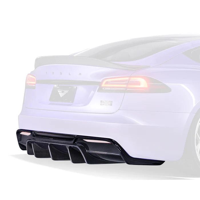 Vorsteiner - VRS Carbon Fiber Rear Diffuser - Tesla Model S Plaid