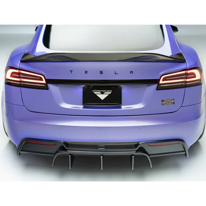 Vorsteiner - VRS Carbon Fiber Rear Diffuser - Tesla Model S Plaid