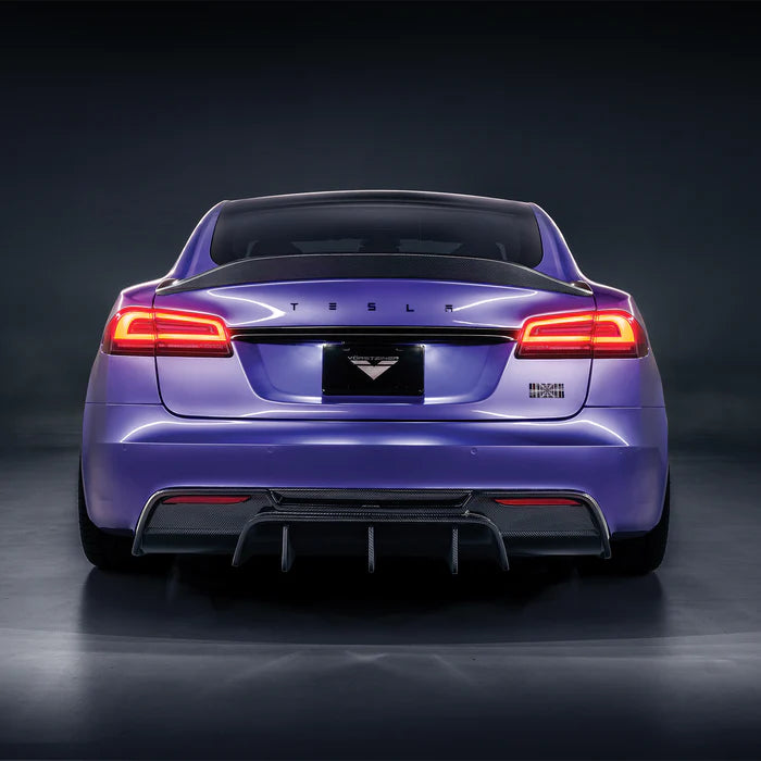 Vorsteiner - VRS Carbon Fiber Rear Diffuser - Tesla Model S Plaid